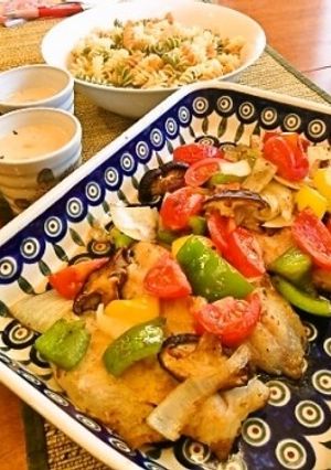 ラタトゥイユ風たっぷり野菜と魚のグリル-レシピのメイン写真
