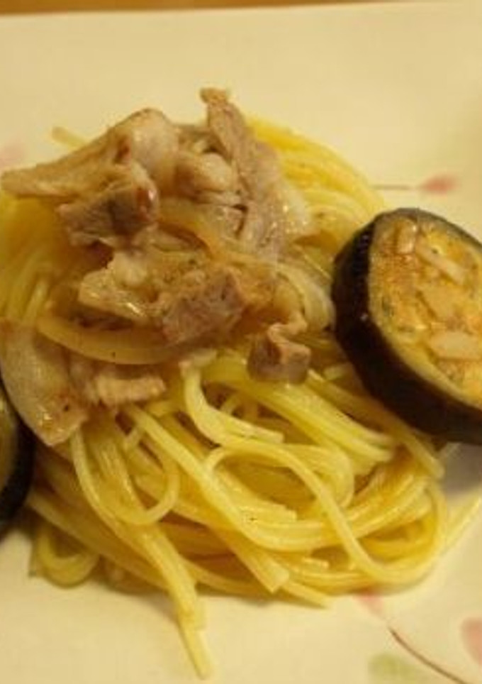 なすと豚肉の和風パスタ-レシピのメイン写真