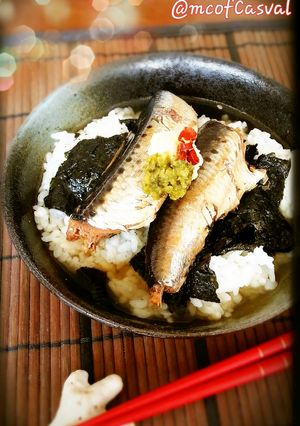 ズボラ飯♪イワシの香りコンソメ茶漬け-レシピのメイン写真