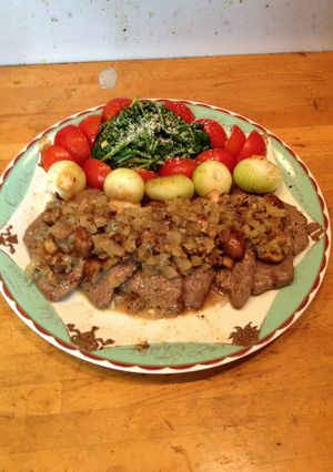 牛肉のゴルゴンゾーラソース添え-レシピのメイン写真