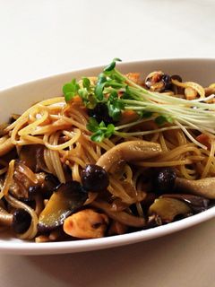 鮭と茄子としめじの和風パスタ-レシピのメイン写真