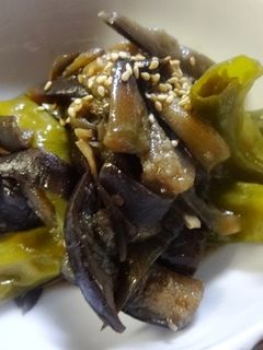 ナスとしし唐の甘辛煮♪ご飯がすすむ…-レシピのメイン写真