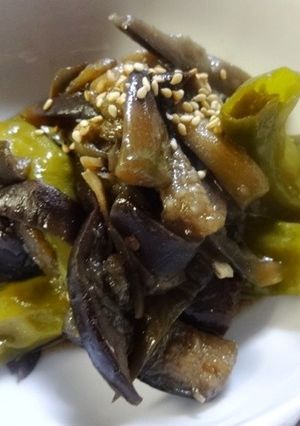 ナスとしし唐の甘辛煮♪ご飯がすすむ…-レシピのメイン写真