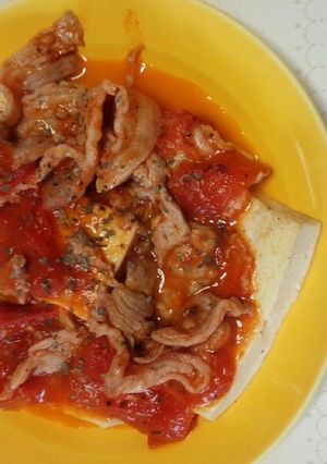 豚肉と豆腐のトマトソースがけ-レシピのメイン写真