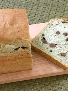 よもぎと小豆の食パン-レシピのメイン写真