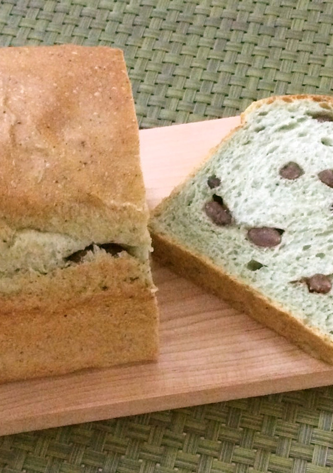 よもぎと小豆の食パン-レシピのメイン写真