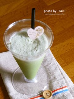 夏のひんやり✧抹茶みるくシェイク♡-レシピのメイン写真
