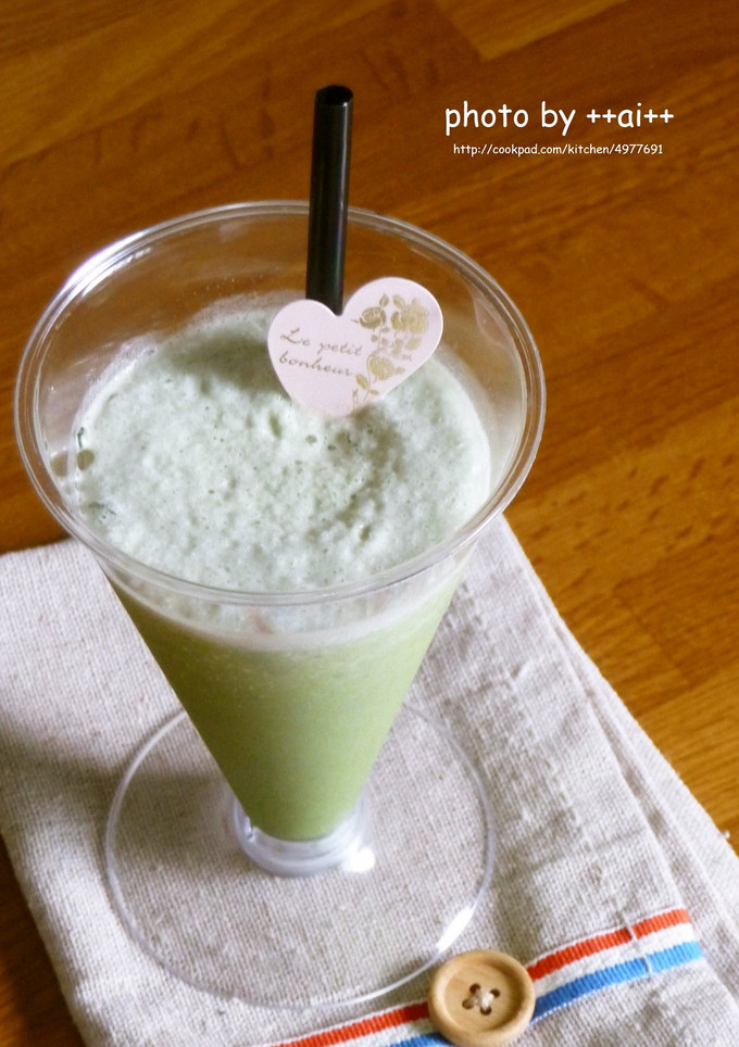 夏のひんやり✧抹茶みるくシェイク♡-レシピのメイン写真