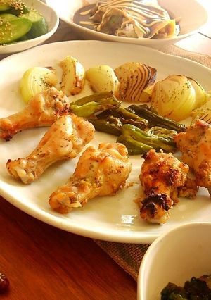 オーブンで楽チン★手羽元グリルチキン　-レシピのメイン写真
