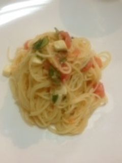 サッパリ!トマトの冷製パスタ-レシピのメイン写真