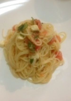 サッパリ!トマトの冷製パスタ-レシピのメイン写真