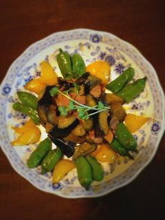 なすとベーコンと彩り野菜のオイスター炒め-レシピのメイン写真