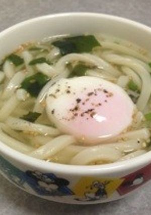 わかめスープ冷凍うどん-レシピのメイン写真