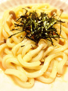 明太しめじうどん-レシピのメイン写真