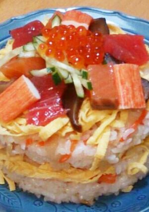 ちらし寿司ケーキ-レシピのメイン写真