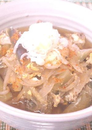 茄子の卵とじにゅうめん-レシピのメイン写真