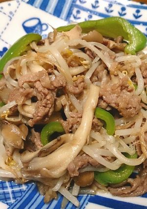牛肉ともやしのソース炒め-レシピのメイン写真