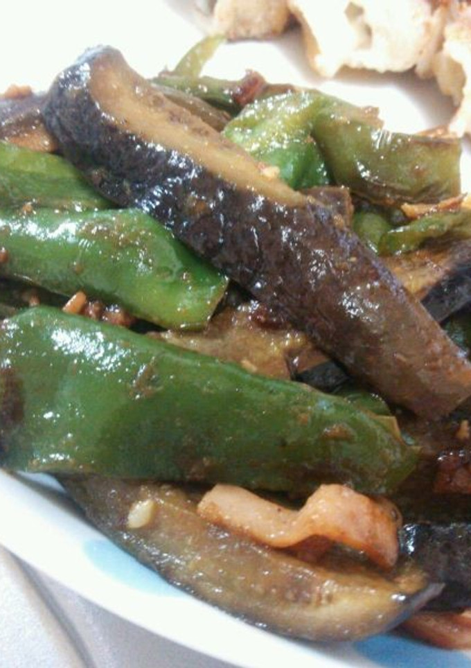 ナスとピーマンの焼き肉のタレ炒め-レシピのメイン写真