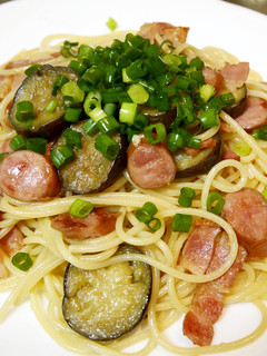 簡単!なすとウィンナー☆めんつゆパスタ-レシピのメイン写真