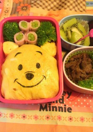 プーさん♡キャラ弁-レシピのメイン写真