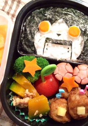 キャラ弁＊妖怪ウォッチ ロボにゃん 簡単-レシピのメイン写真