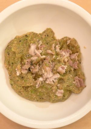 さんまと島オクラの犬ご飯-レシピのメイン写真
