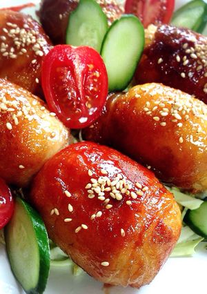 きれいに巻ける♪肉巻きおにぎり♪-レシピのメイン写真