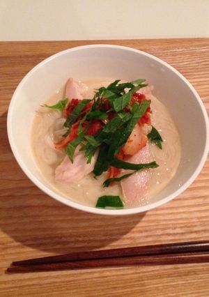 豆乳キムチ冷製そうめん-レシピのメイン写真