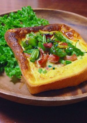 朝ごはんに！超簡単食パンキッシュ♡-レシピのメイン写真