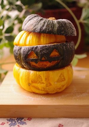 ハロウィンかぼちゃのチーズケーキ(HM)-レシピのメイン写真