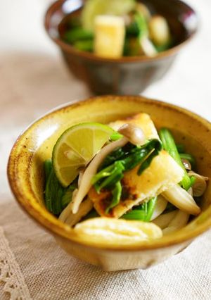 ほうれん草としめじ、油揚げの風味和え-レシピのメイン写真