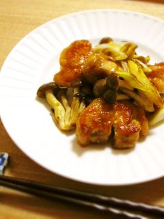 鶏ときのこのこんがりぽん炒め-レシピのメイン写真