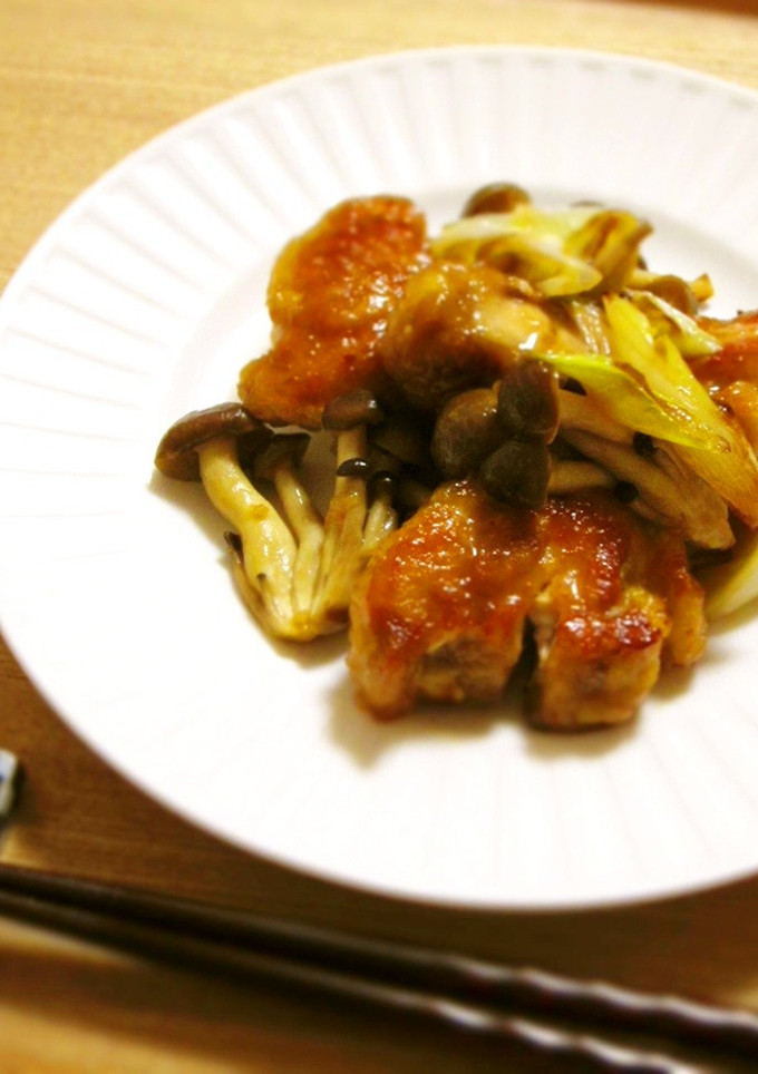鶏ときのこのこんがりぽん炒め-レシピのメイン写真