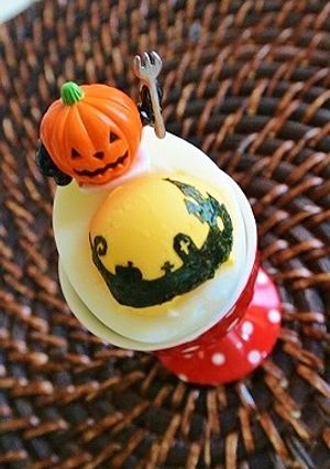 ハロウィンゆで卵-レシピのメイン写真