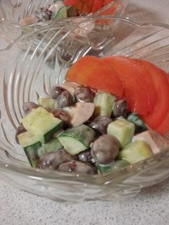 魚肉ソーセージと豆のサラダ-レシピのメイン写真