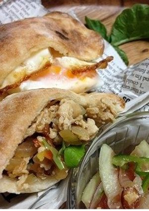 お豆腐でヘルシー♪ガブッとガパオ風ランチ-レシピのメイン写真