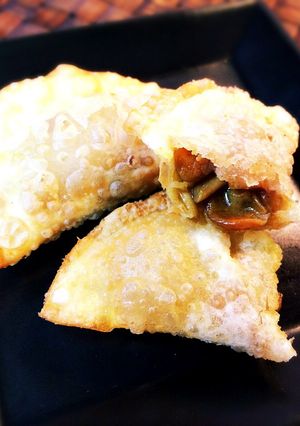 なめこの揚げ餃子 カレー風味-レシピのメイン写真