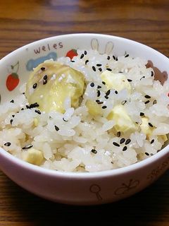 クリごはん、うめー!しゅ。-レシピのメイン写真