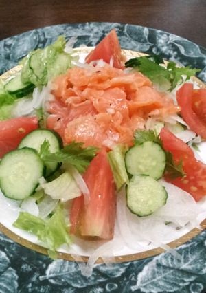カンタン酢 簡単サラダ ｻｰﾓﾝ編Ⅱ-レシピのメイン写真