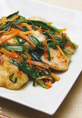 鶏むね肉のにら炒め-レシピのメイン写真