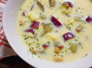 秋を感じる♬さつまいもと豆のスープ★-レシピのメイン写真