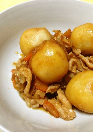 簡単・美味しい！里芋と豚肉の甘辛煮-レシピのメイン写真