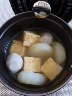 ストウブで大根と厚揚げと小芋の炊いたん-レシピのメイン写真
