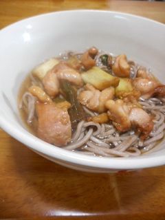 年越しそばに☆焼き鶏そば-レシピのメイン写真