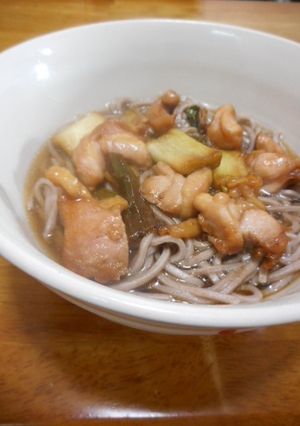年越しそばに☆焼き鶏そば-レシピのメイン写真