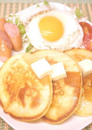 ちょっとひと手間で！美味しいホットケーキ-レシピのメイン写真