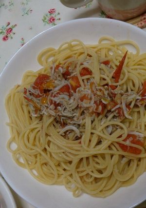 しらすとトマトのスパゲッティ-レシピのメイン写真