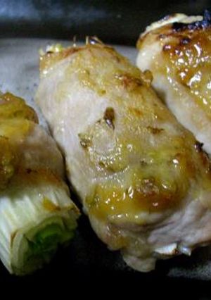 味噌ダレ肉のネギ巻き-レシピのメイン写真