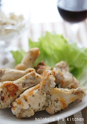 鶏手羽元の塩レモンハーブグリル-レシピのメイン写真