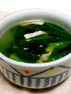 ほうれん草の中華スープ-レシピのメイン写真